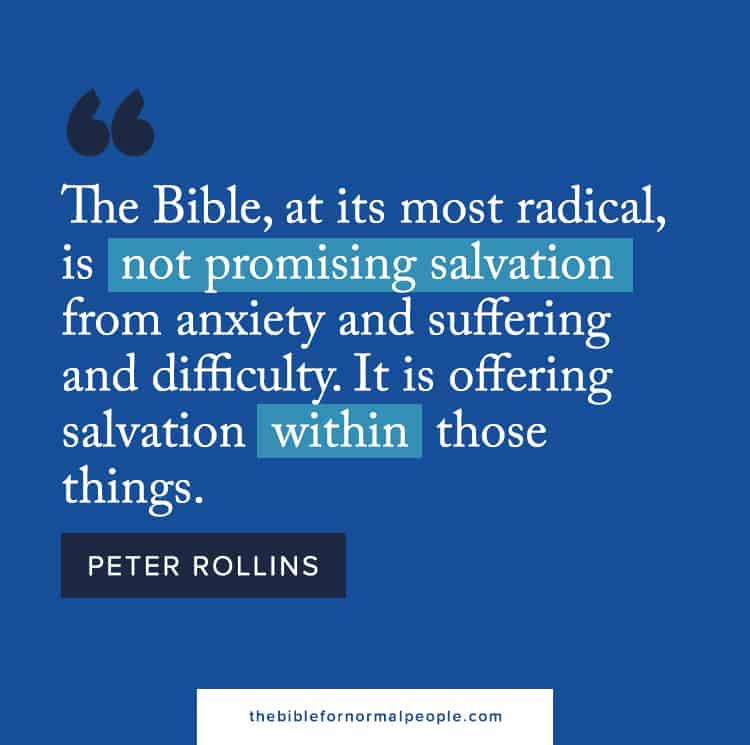 The Bible for Normal People Peter Rollins Quote Social Media Graphic