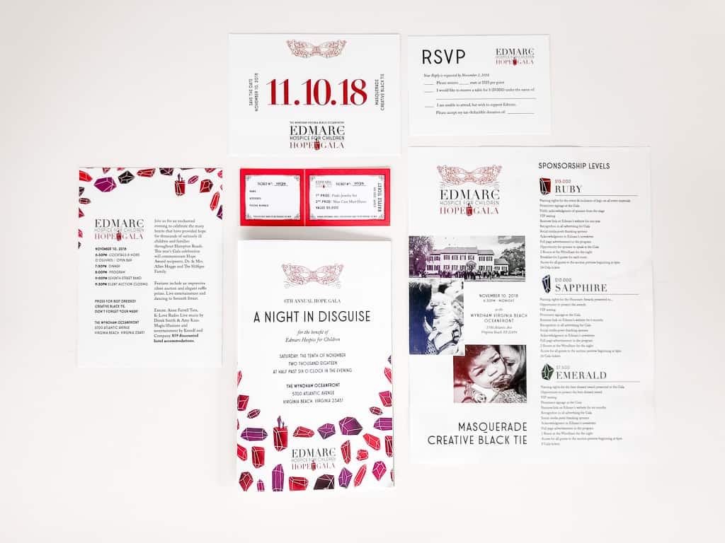 print design flat lay invitation design program for gala