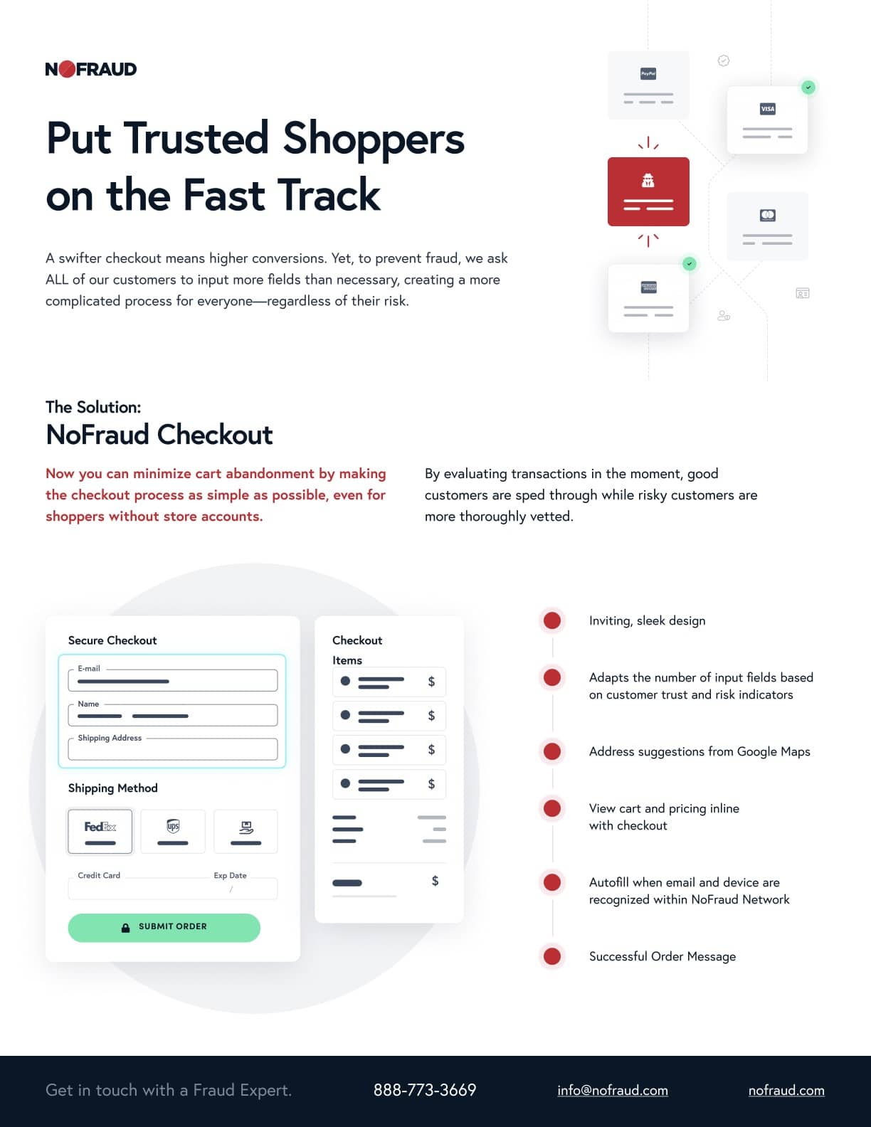 NoFraud Checkout Flyer